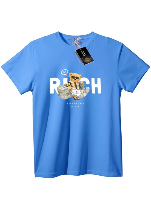 Szuper gazdag medve póló, Világoskék