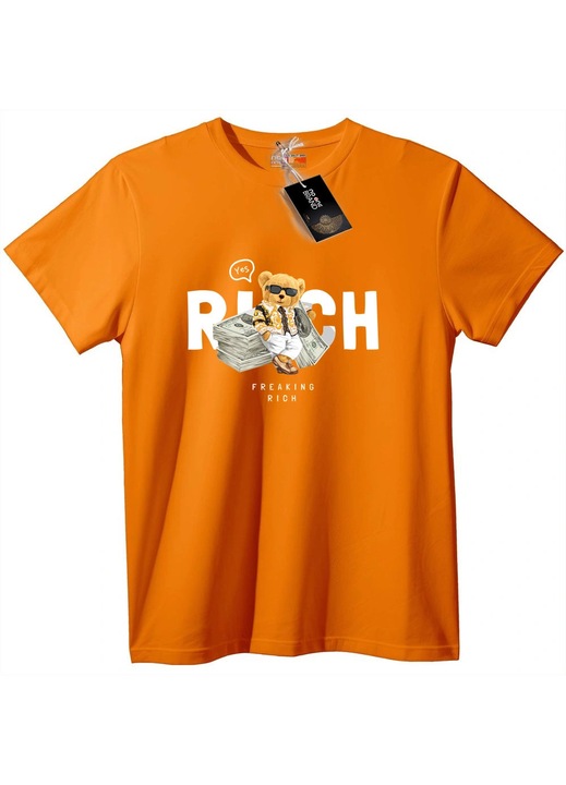 Szuper gazdag medve póló, Narancssárga