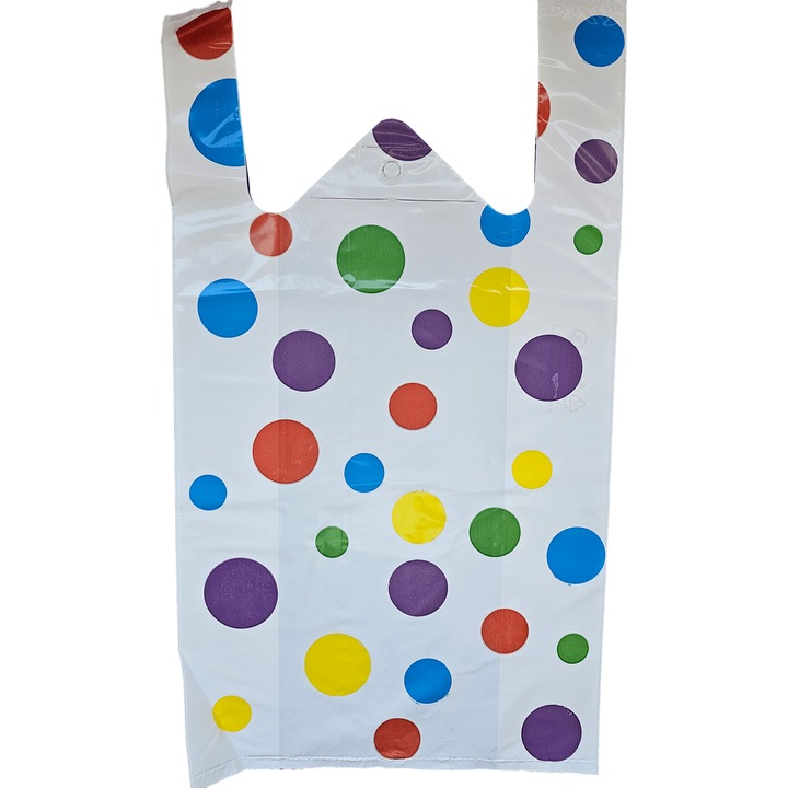 Set 50 de pungi tip maieu, multicolor, 50 microni