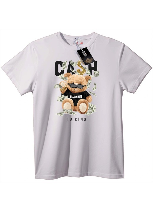 Milliárdos medve pénzzel póló, Fehér