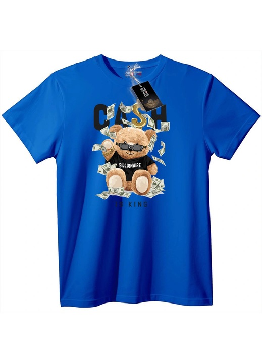 Milliárdos medve pénzzel póló, Kék