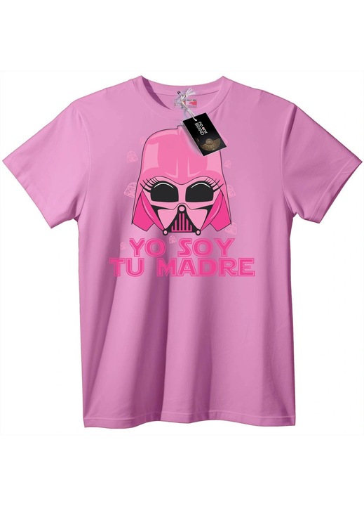 Póló 'Rózsaszín Darth Vader - Én Vagyok Az Anyád', Candy Pink