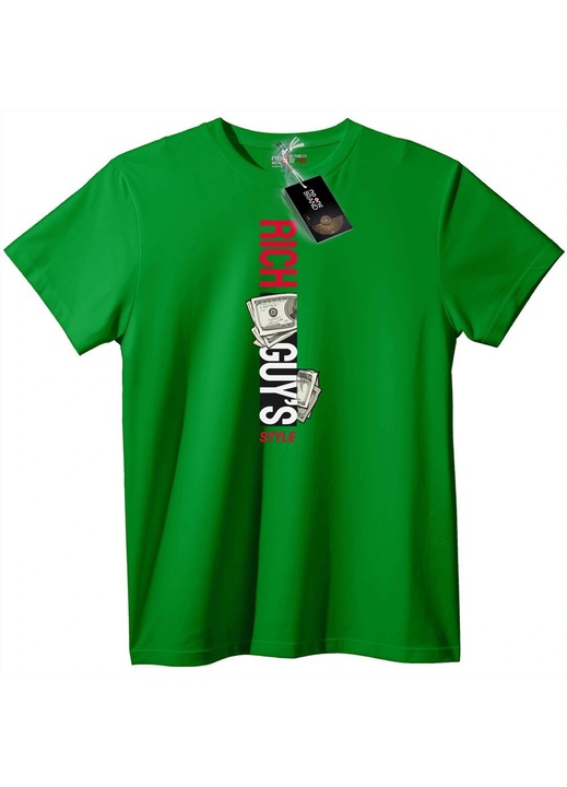 Póló 'Gazdag Ember Stílusa', Zöld