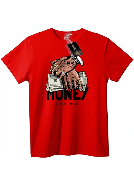 Póló 'Maffia Kezek Pénzzel', Piros