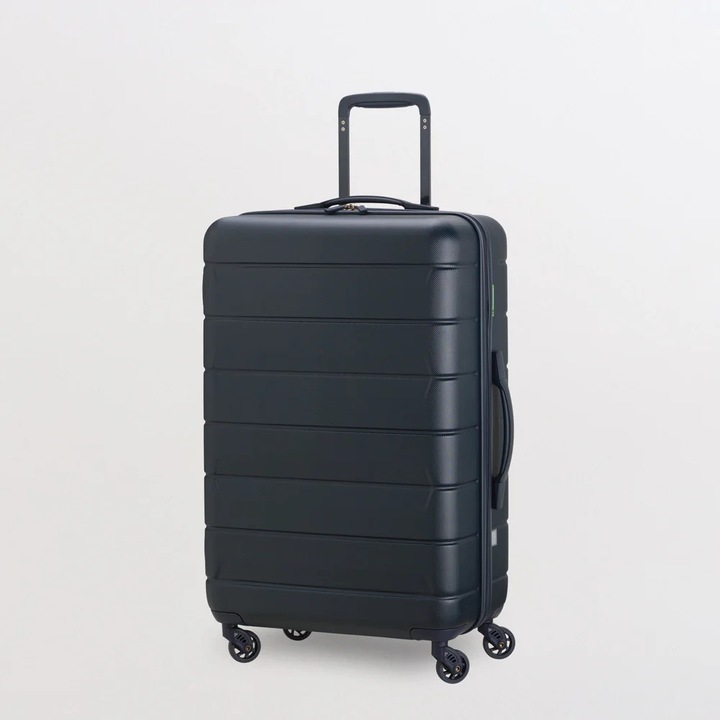 Troler cabina CARPISA, CLOUD GO, policarbonat +ABS, roti multidirectionale, 68x44x 25, super usor, 57 litri, bleumarin