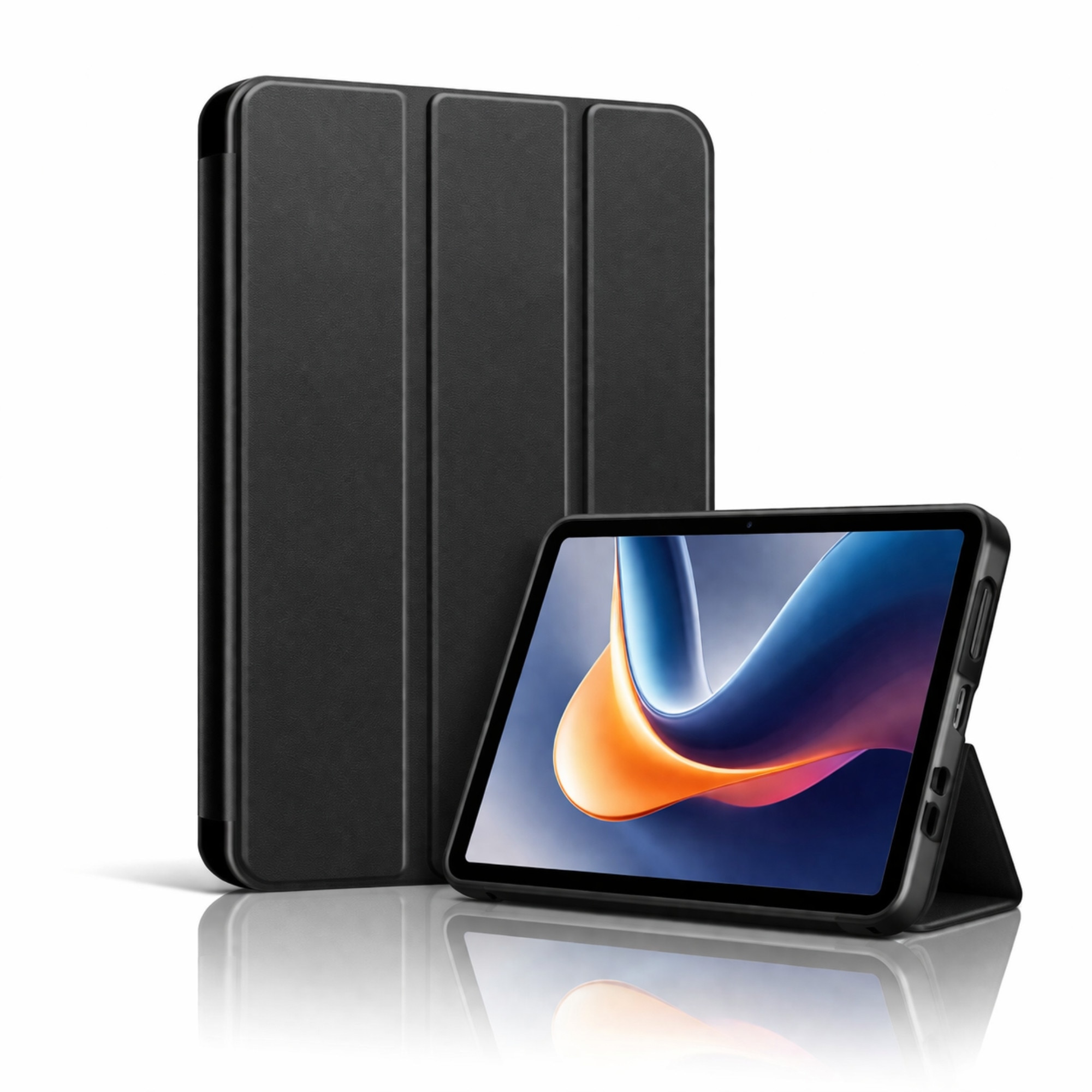 Husa tableta StandPro pentru Honor Pad 10, Protectie 360°, Carcasa Rigida, Piele ECO, Anti-soc si Anti-zgarieturi, Negru