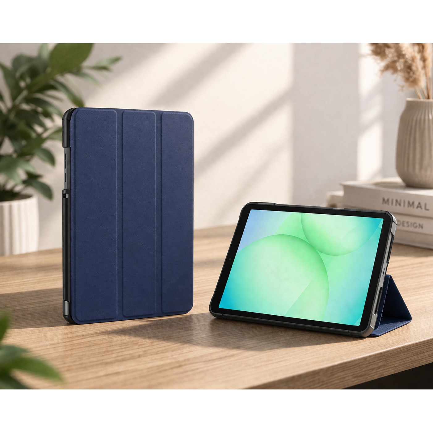 Husa tableta StandPro pentru Lenovo Legion Tab Gen 3, Protectie 360°, Carcasa Rigida, Piele ECO, Anti-soc si Anti-zgarieturi, Albastru