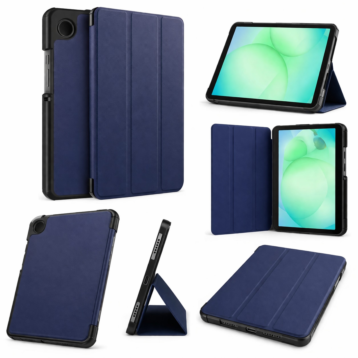 Husa tableta StandPro pentru Lenovo Legion Tab Gen 3, Protectie 360°, Carcasa Rigida, Piele ECO, Anti-soc si Anti-zgarieturi, Albastru