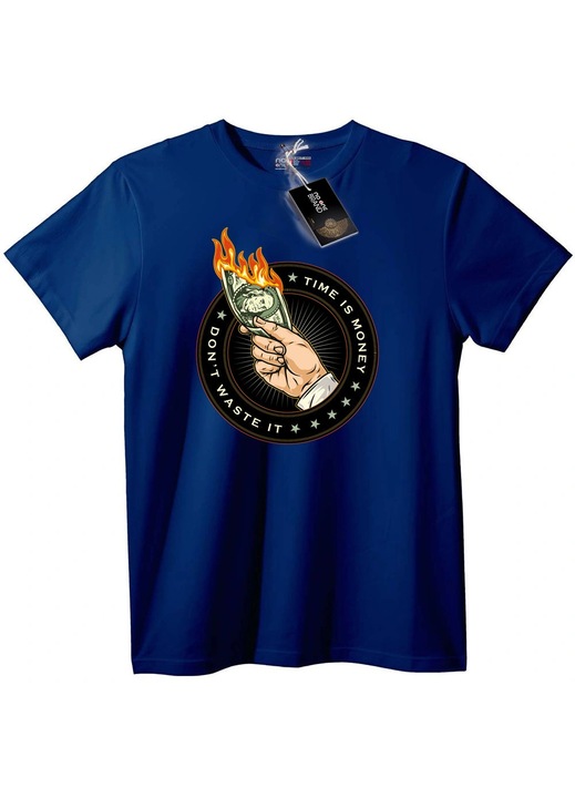 Póló 'Az idő pénz', Tengerészkék