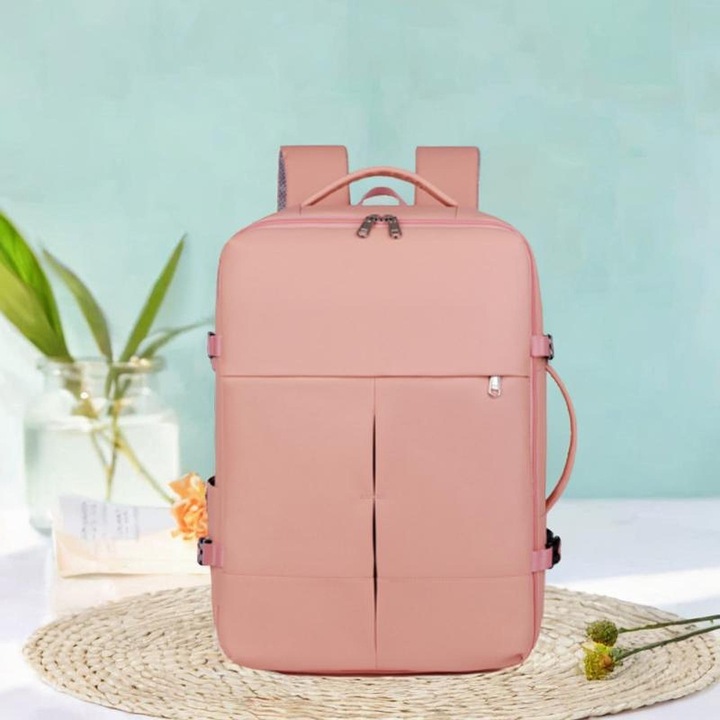 Rucsac de afaceri mare 40L, compartimente multiple, capacitate extensibila, waterproof, pentru laptop de 16 inch