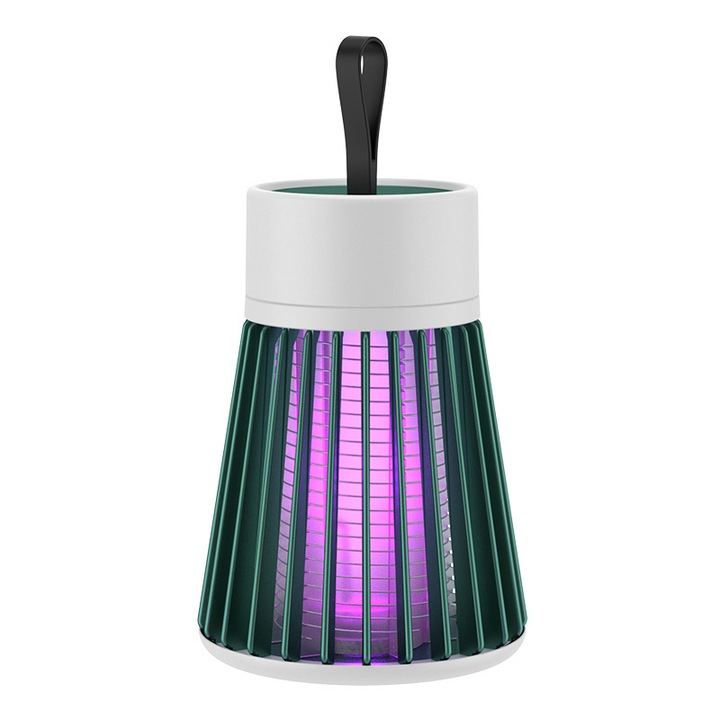 Lampa electrica portabila pentru tantari cu tehnologie USB si LED, dimensiuni mici, utilizare interioara si exterioara