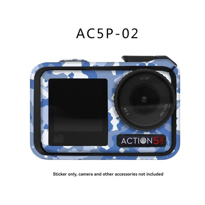 Autocolante colorate pentru camere de actiune DJI Action 5 Pro, set