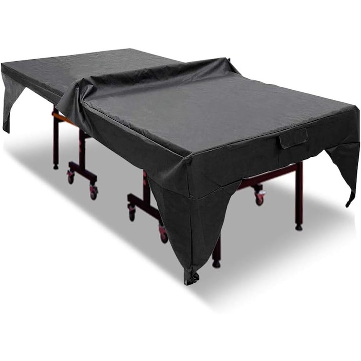 Husa de protectie pentru masa de ping pong, impermeabila, rezistenta, 110x60x30 in, neagra
