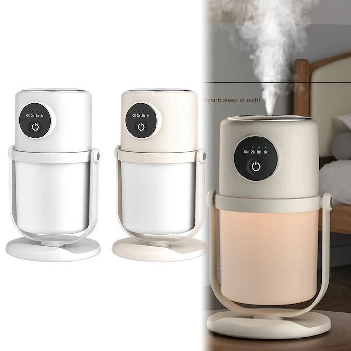 Set de umidificatoare compacte 280ml cu functie de purificare automata, pentru calatorii si utilizare in masina