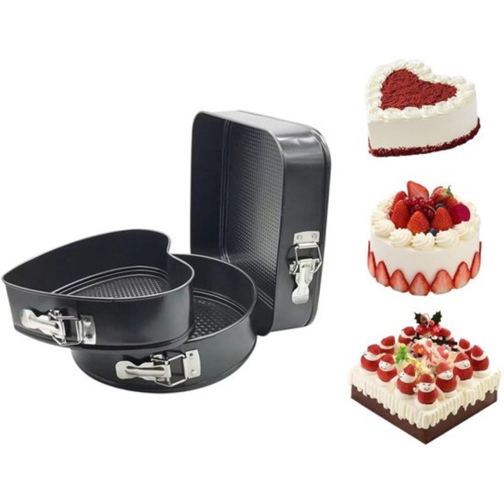 Set de tavi copt cu arc, carbon steel, negru, 9x10x11 inch