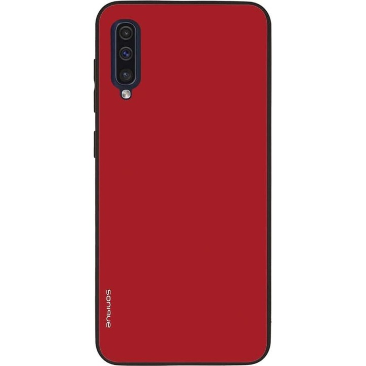 Husa telefon Sonique ColorBloc Series, rosie, pentru Samsung Galaxy A50/A50S/A30S, silicon, design modern