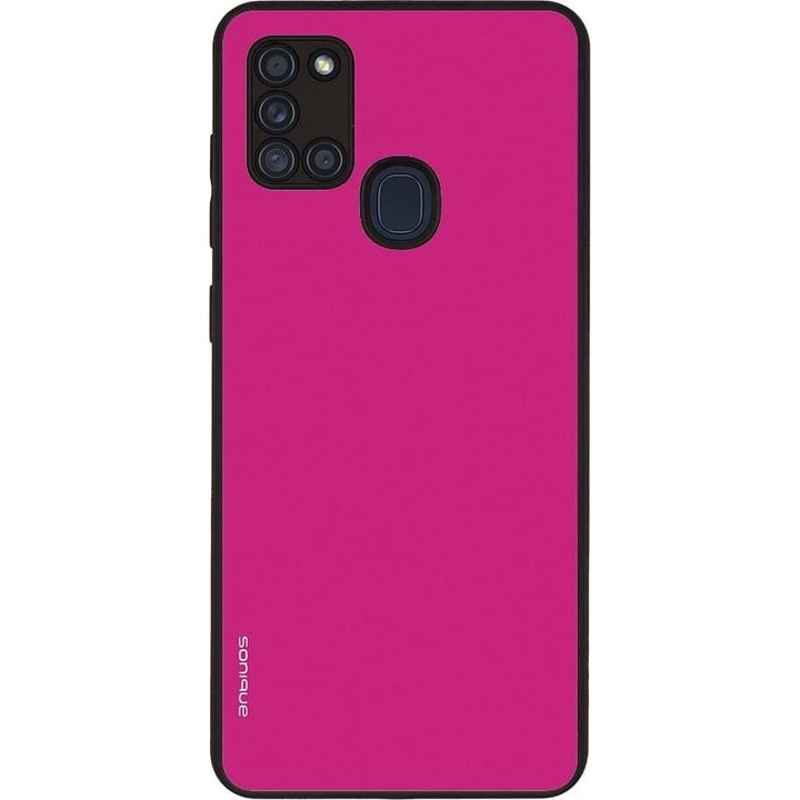 Husa telefon Sonique ColorBloc Series, protectie extra, antiderapant, roz, pentru Samsung Galaxy A21s