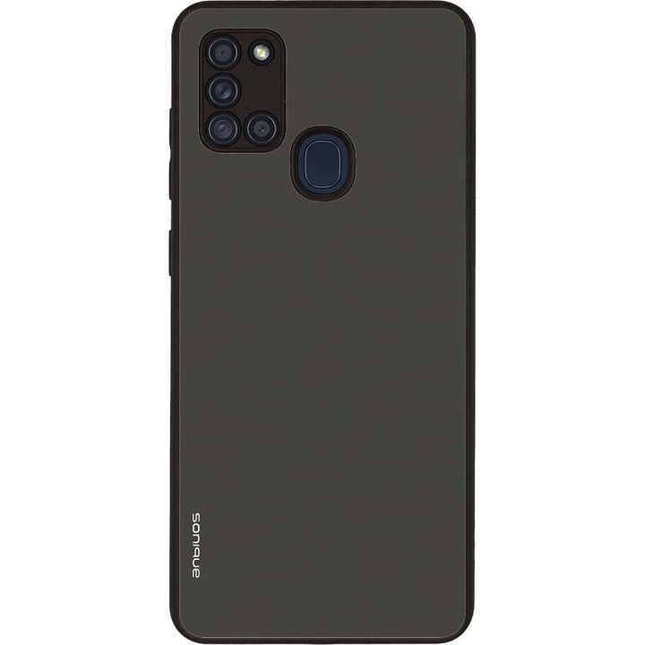 Husa telefon Sonique ColorBloc Series, Carbon, antiderapant, pentru Samsung Galaxy A21s