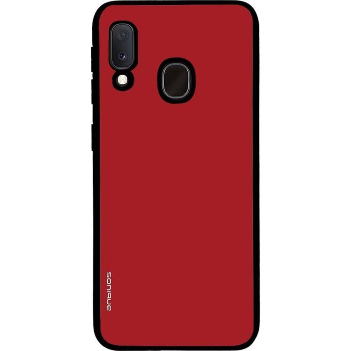 Husa telefon Sonique ColorBloc Series, rosie, pentru Samsung Galaxy A20e, silicon, design modern, protectie antisoc