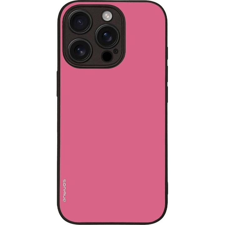 Husa telefon Sonique Colorbloc Series pentru Apple iPhone 16 Pro, roz, silicon, design marmorat