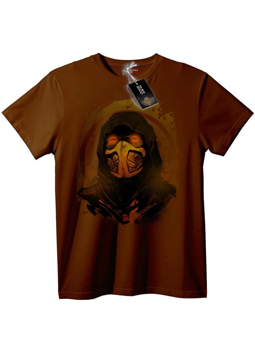 Katonai kapucnis póló, Barna