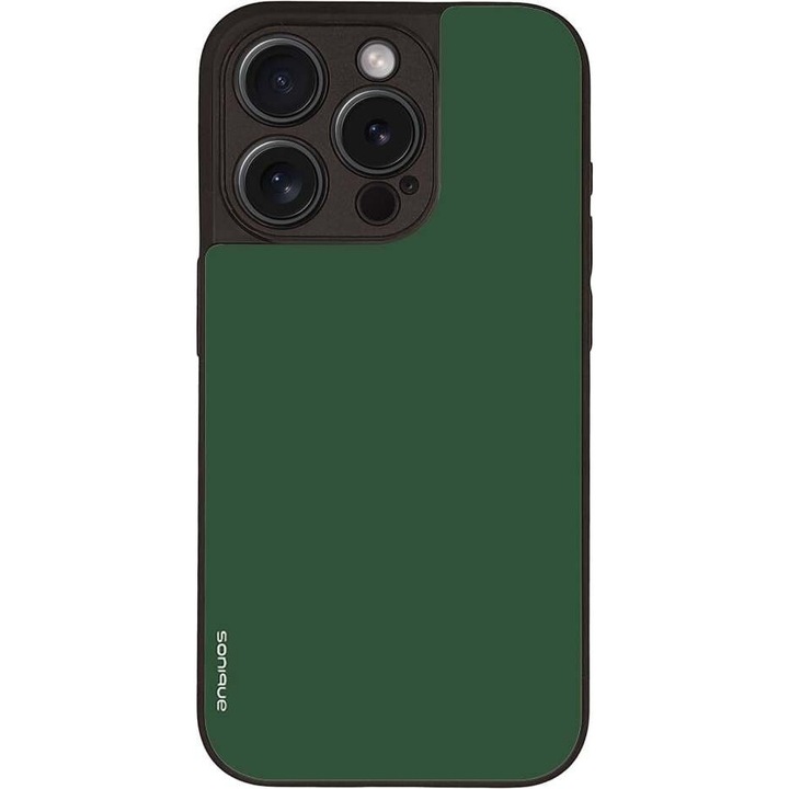 Husa telefon Sonique Colorbloc Series pentru Apple iPhone 15 Pro, verde, silicon, design modern, protectie antisoc