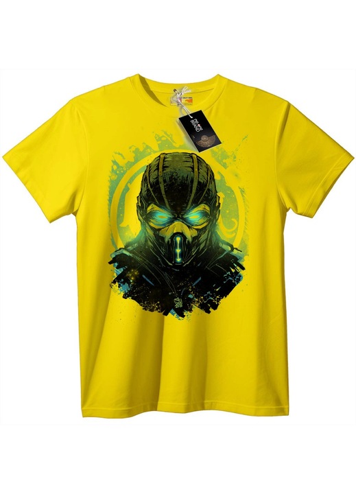 Világító maszkos sziluett póló, Sárga