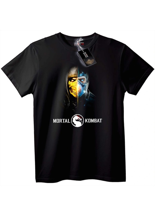 Mortal Kombat póló, fekete, 3XL