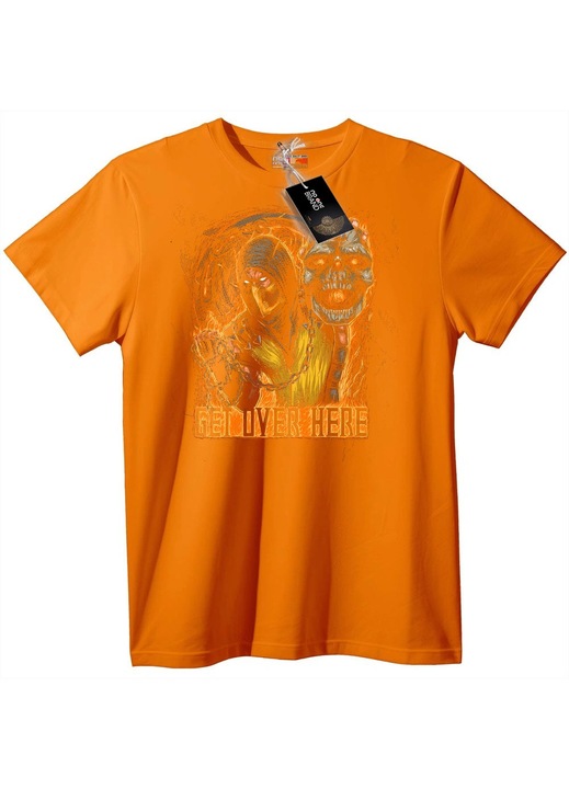 Póló koponya Get Over Here, Narancssárga