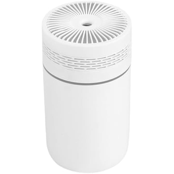 Umidificator cu tehnologie ultrasonica, design sferic, functie de oprire automata, iluminare LED, multicolor, pentru birou sau dormitor