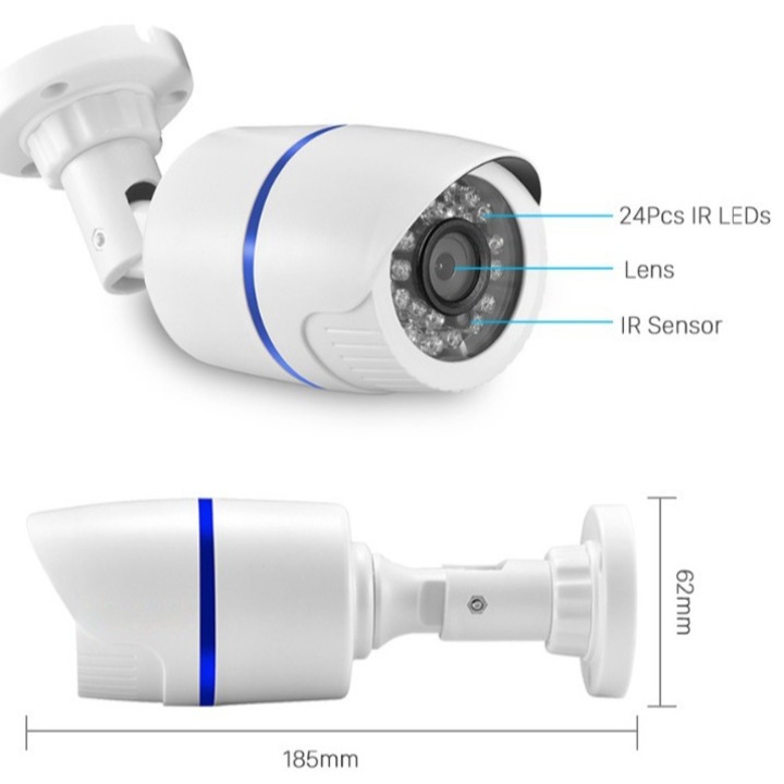 Camera de supraveghere, 1080P, noapte cu infrarosu, detectie fata, setare mobila, exterior