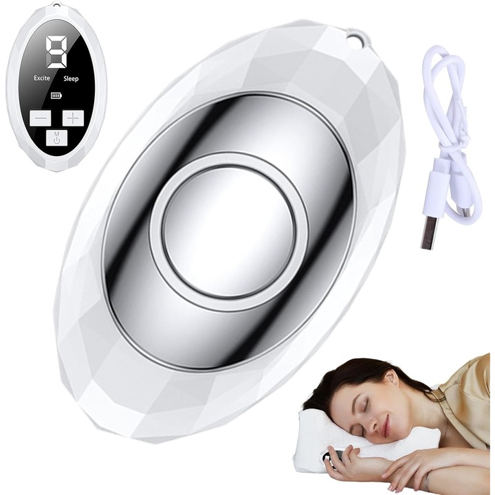 Ceas desteptator digital cu display LED 6.7 inch, 3 moduri de alarma, control vocal, ajustare luminozitate, set