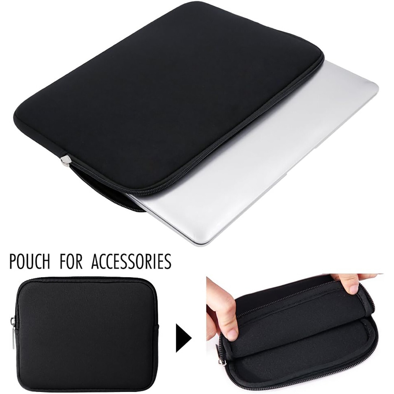 Geanta laptop 13-16 inch, roz, protectie interioara, fermoar rezistent