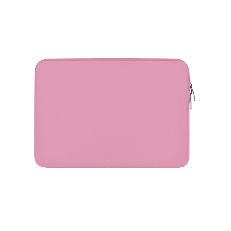 Geanta laptop 13-16 inch, roz, protectie interioara, fermoar rezistent