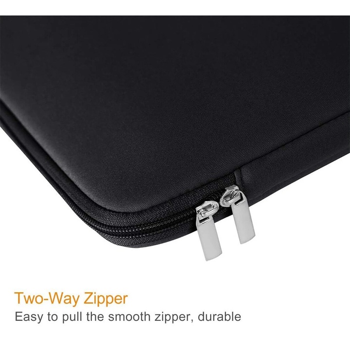 Geanta laptop 14 inch, neagra, set accesorii disponibile