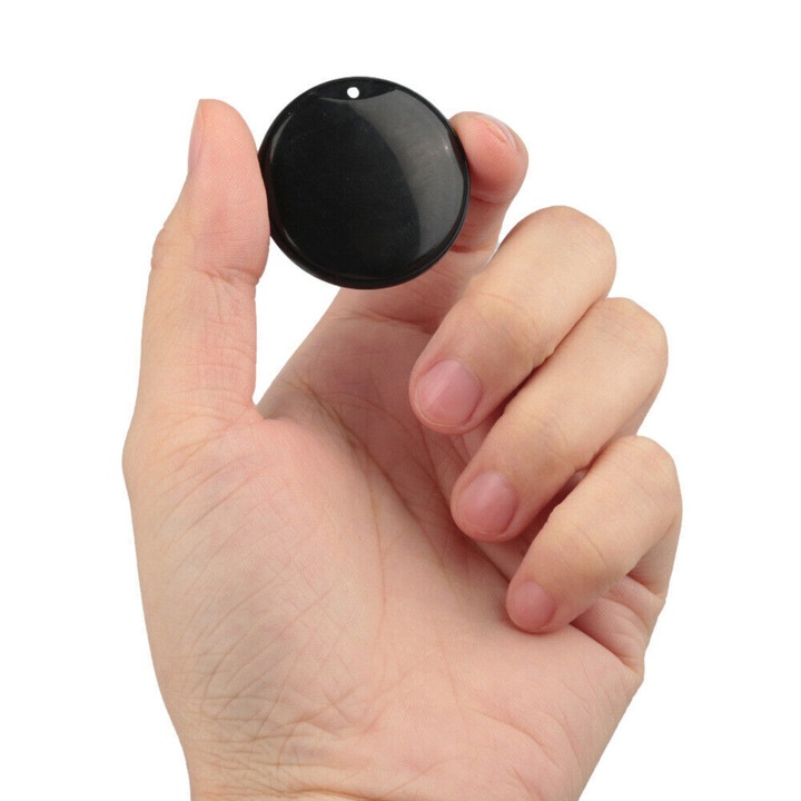 GPS nyomkövető eszköz, mini, járművekhez, kutyákhoz és gyerekekhez, mérete 3.2x3.2x1cm, útvonal lejátszás funkció