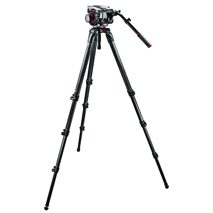 Trepied video Manfrotto MPRO 536, carbon, cu rotula 509HD