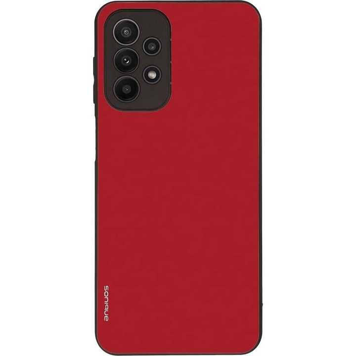 Husa telefon Sonique ColorBloc Series, rosie, pentru Samsung Galaxy A23 5G / A23 4G, silicon, design modern