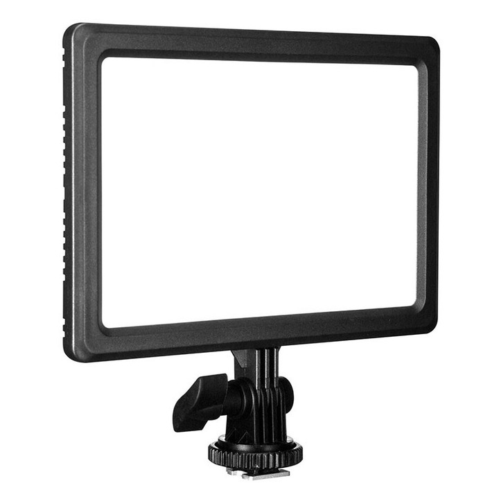 Panou LED Nanlite Torta Bi-color Lumipad, cu baterie si incarcator, negru