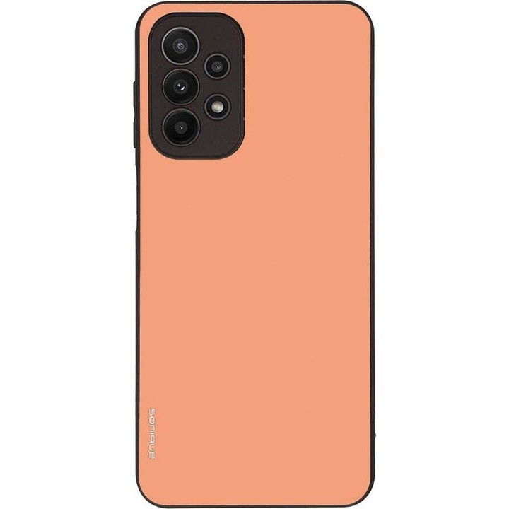 Husa telefon Sonique ColorBloc Series, coral, pentru Samsung Galaxy A23 5G / A23 4G, silicon, design modern