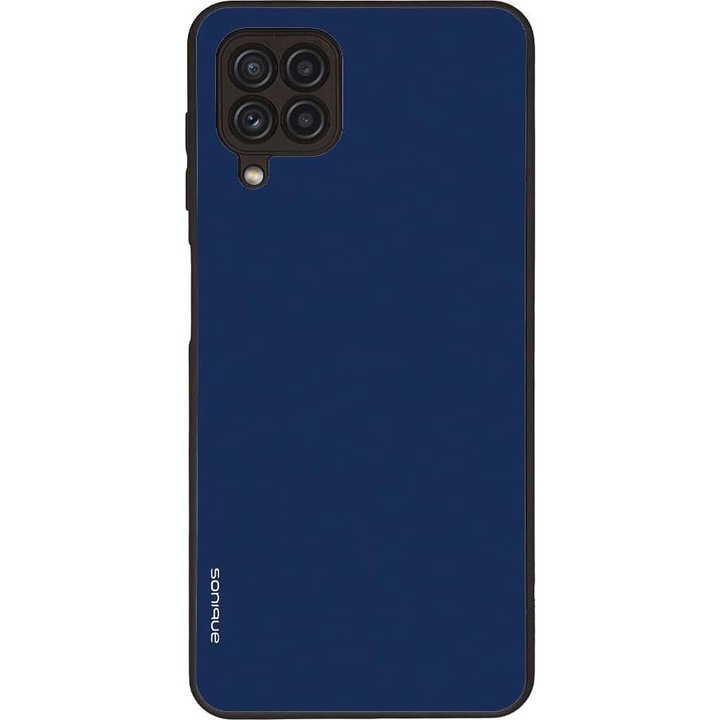 Husa telefon Sonique ColorBloc Series, protectie din silicon, design modern, albastra, pentru Samsung Galaxy A22 4G / Galaxy M32 4G / Galaxy M22 4G