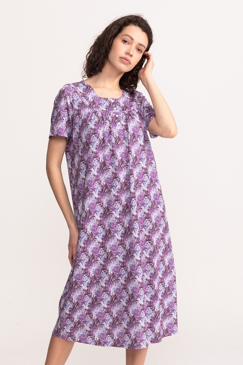 Soft & Seven BY SOFIAMAN, Camasa de noapte din amestec de modal Carla, Lila