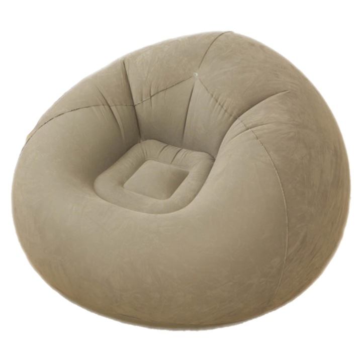 Scaun lounge gonflabil, material moale, rezistent la perforare, 100 kg, pentru interior si exterior