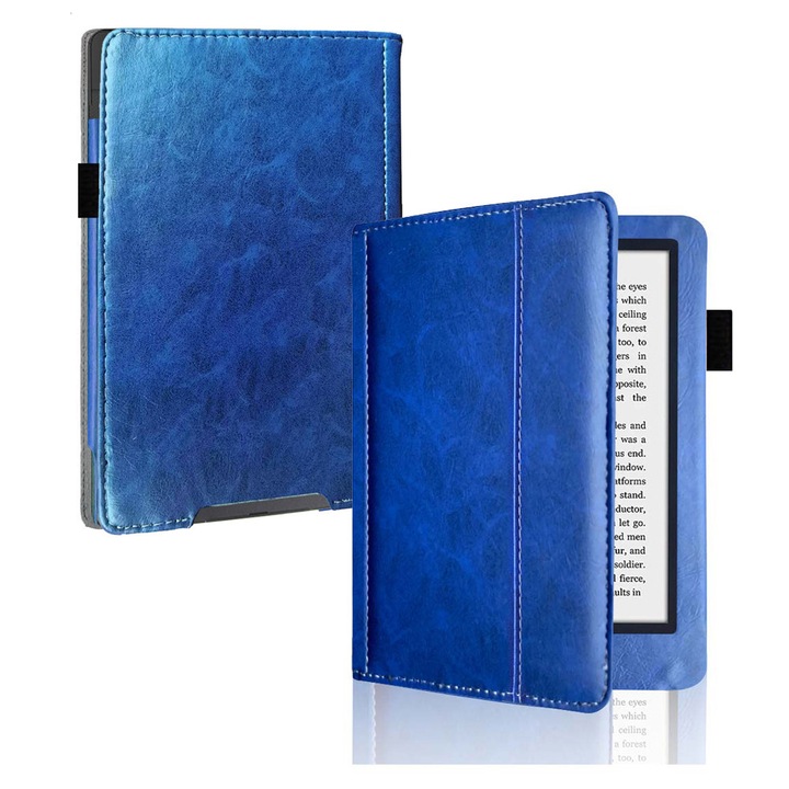 Husa de protectie completa pentru eBook, 6.8", din piele sintetica, set elegant, multicolor