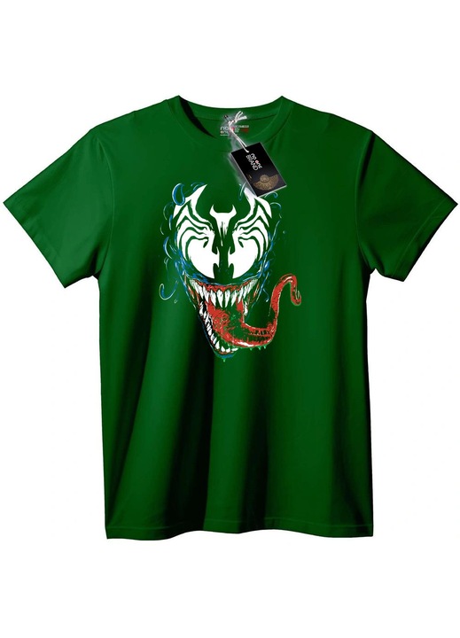 Tricou Venom Față, Verde englez