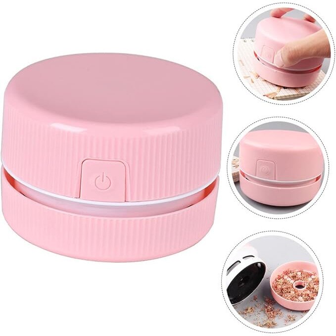 Set aspiratoare portabile pentru birou si acasa, colector compact, multicolor, 2 piese