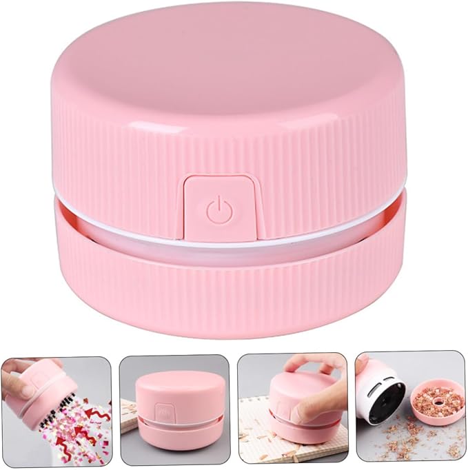 Set aspiratoare portabile pentru birou si acasa, colector compact, multicolor, 2 piese
