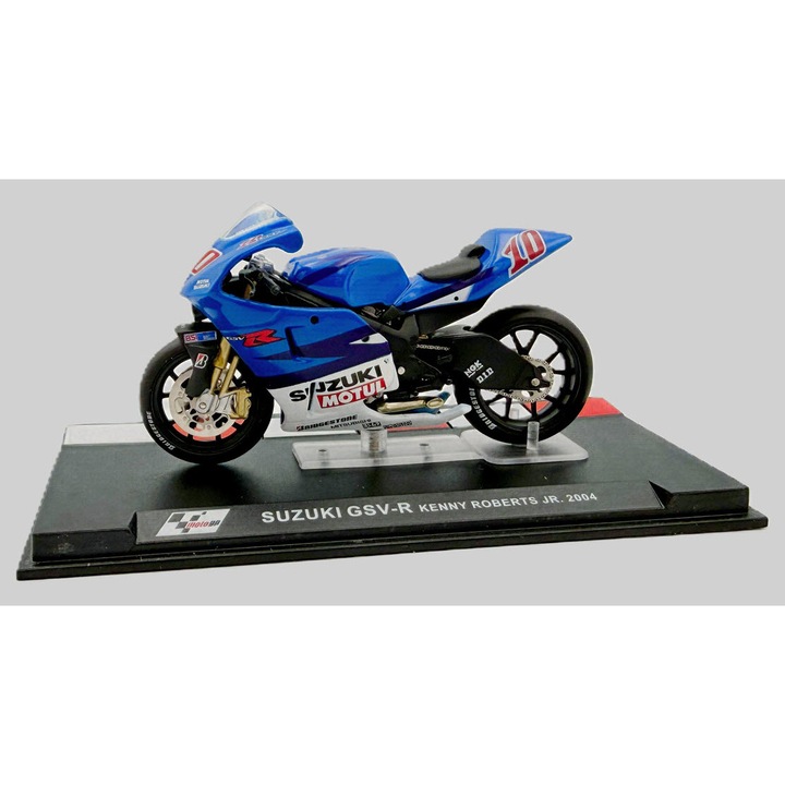Macheta motocicleta Suzuki GSV-R Kenny Roberts Jr. scara 1:24