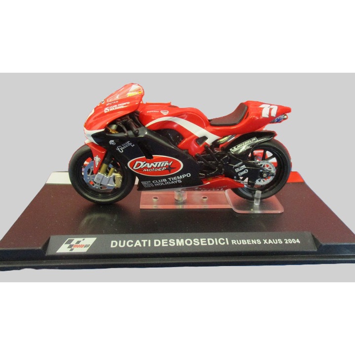 Macheta motocicleta Ducati Desmosedici Moto GP 2004 Rubens Xaus scara 1:24