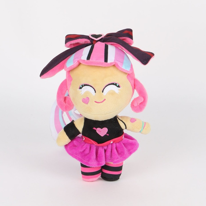 Jucarie de plus, Shadow Milk Cookie, design inspirat de personaje de jocuri video, multicolor, dimensiune moderata